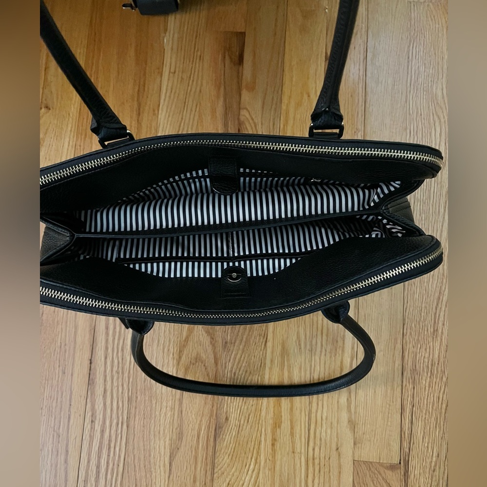 Kate Spade Black Leather Tote Bag - Picture 2 of 4